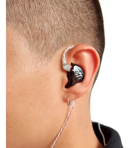 Audifonos Monitores In Ear Kz Zst Bk Hi-fi + Estuche