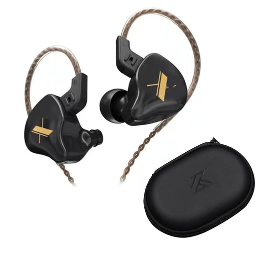 Audifonos Monitores In Ear Kz Edx Bk + Estuche