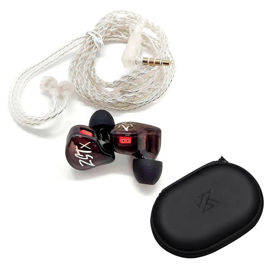 Audifonos Monitores In Ear Kz Zst Bk Hi-fi + Estuche