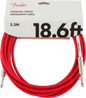 FenderFender Cable Fender Rojo 18.6FT 5.5M 0990520010